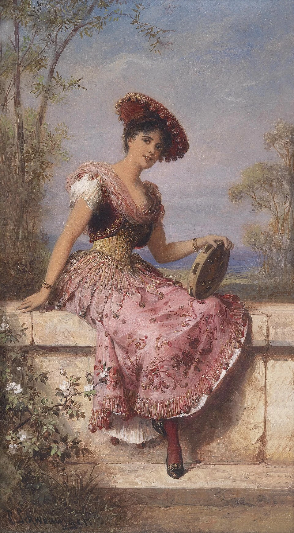 Carl Schweninger II - Giovane suonatrice di tamburello